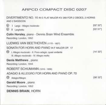 CD Dennis Brain: Dennis Brain Plays Haydn, Mozart, Beethoven, Schumann