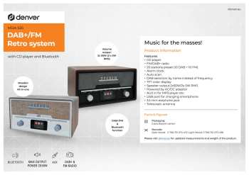 Technologia audio Denver MDA-525DW Černá