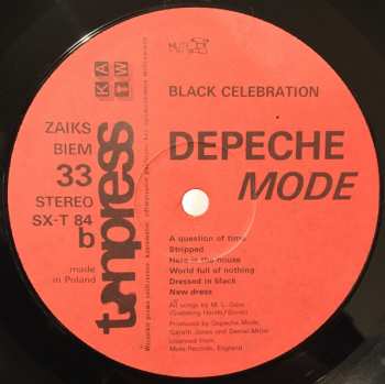 LP Depeche Mode: Black Celebration