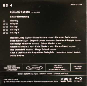 Zestaw pudełkowy/5Blu-ray Richard Wagner: Der Ring Des Nibelungen