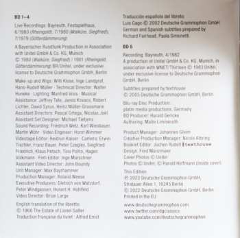 Zestaw pudełkowy/5Blu-ray Richard Wagner: Der Ring Des Nibelungen