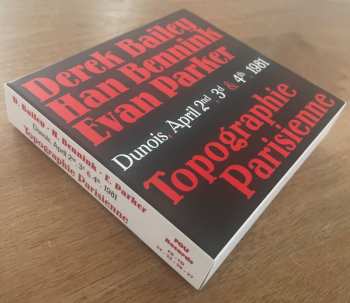 4CD/Zestaw pudełkowy Evan Parker: Topographie Parisienne (Dunois, April 2nd, 3d & 4th, 1981)