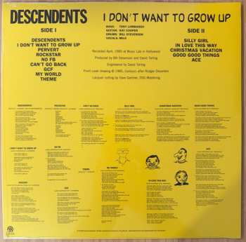 LP Descendents: I Don't Want To Grow Up CLR