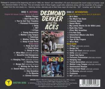 2CD Desmond Dekker & The Aces: Action! & Intensified