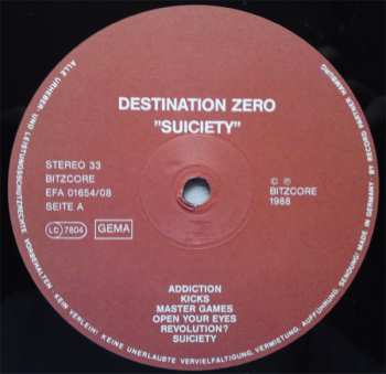 LP Destination Zero: Suiciety