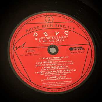 LP Devo: Q: Are We Not Men? A: We Are Devo! LTD | NUM
