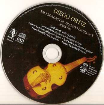 SACD Jordi Savall: Recercadas Del Tratado De Glosas. Roma 1553