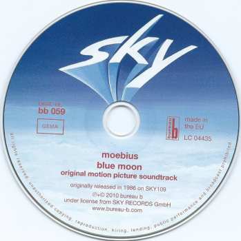 CD Dieter Moebius: Blue Moon - Original Motion-Picture Sound-Track