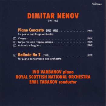 CD Royal Scottish National Orchestra: Piano Concerto • Ballade No 2