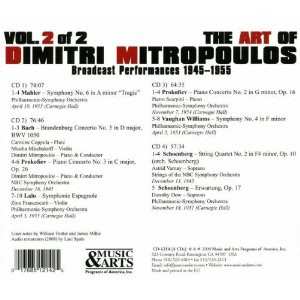 4CD Dimitri Mitropoulos: The Art of Dimitri Mitropoulos • Vol. 2 of 2