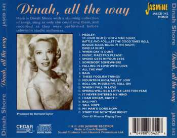 CD Dinah Shore: Dinah, All The Way