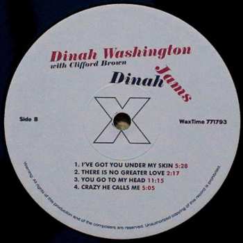 LP Dinah Washington: Dinah Jams LTD