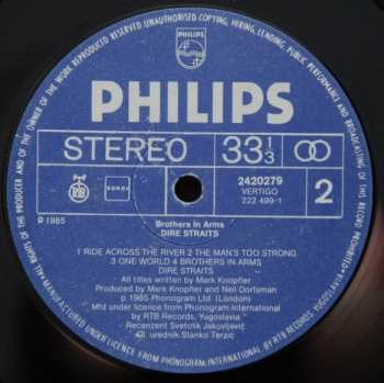 LP Dire Straits: Brothers In Arms