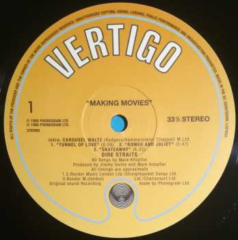 LP Dire Straits: Making Movies