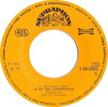 SP Discobolos: Diskotéka / Já Se Tiše Odporoučím