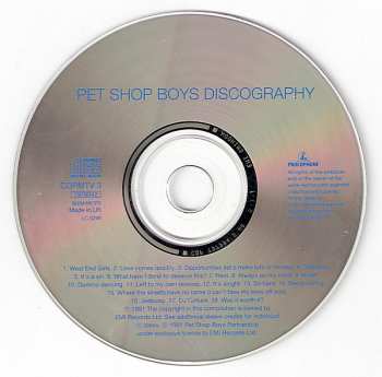 CD Pet Shop Boys: Discography (The Complete Singles Collection)
