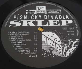 LP Divadlo Sklep: Písničky Divadla Sklep + INSERT + PEXESO