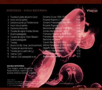 CD Divina Mysteria: Apoteosis - Viola Bastarda