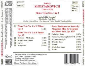 CD Dmitri Shostakovich: Piano Trios Nos. 1 And 2; Seven Romances On Verses By Alexander Blok