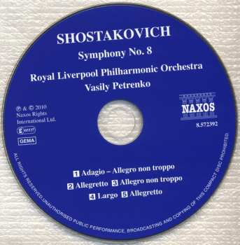 CD Dmitri Shostakovich: Symphony No. 8