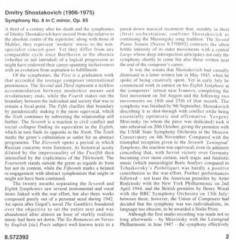 CD Dmitri Shostakovich: Symphony No. 8