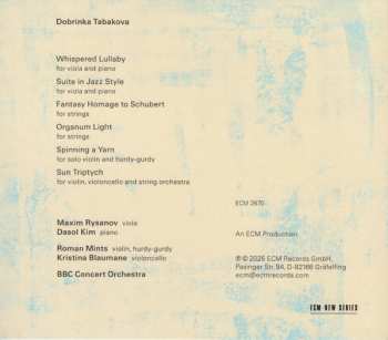 CD Dobrinka Tabakova: Sun Triptych