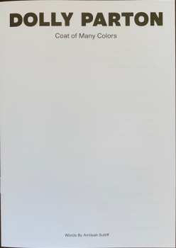LP Dolly Parton: Coat Of Many Colors CLR