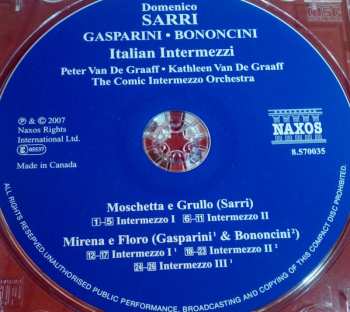 CD Domenico Natale Sarri: Italian Intermezzi