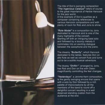 CD Don Braden / Joris Teepe Quartet: In The Spirit Of Herbie Hancock (Live At 'De Witte')