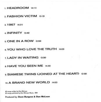 CD Don McLean: Headroom