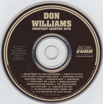 CD Don Williams: Greatest Country Hits