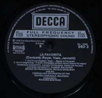 3LP/Zestaw pudełkowy Ileana Cotrubas: La Favorita