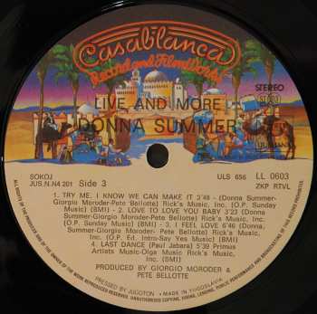 2LP Donna Summer: Live And More