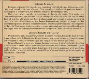 5CD/Zestaw pudełkowy Jacques Bonnaffé: Le Joueur