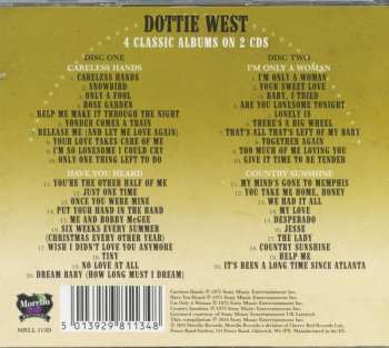 2CD Dottie West: Careless Hands/Have You Heard/I’m Only A Woman/Country Sunshine