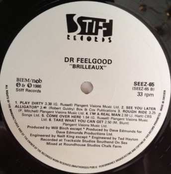 LP Dr. Feelgood: Brilleaux