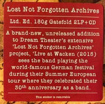 2LP/CD Dream Theater: Live At Wacken (2015)