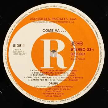 LP Drupi: Come Va...