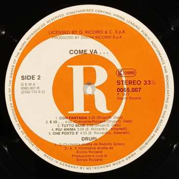 LP Drupi: Come Va...