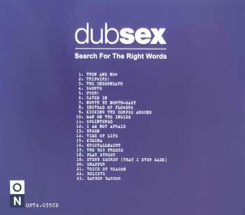 CD Dub Sex: Search For The Right Words