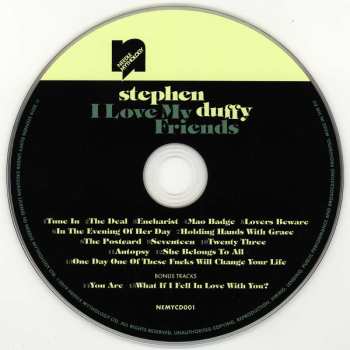 2CD Stephen Duffy: I Love My Friends