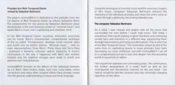 CD Johann Sebastian Bach: minimalBACH (Preludes from Well-Tempered Clavier Revised By Sebastian Bartmann)