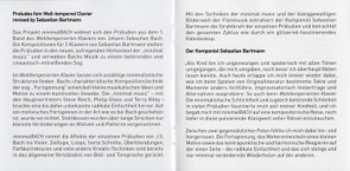 CD Johann Sebastian Bach: minimalBACH (Preludes from Well-Tempered Clavier Revised By Sebastian Bartmann)