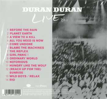 CD Duran Duran: Live 2011 (A Diamond In The Mind) DIGI
