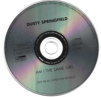CD Dusty Springfield: Am I The Same Girl