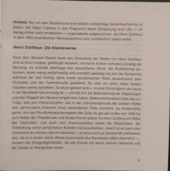 CD Henri Dutilleux: L'Oeuvre Pour Piano