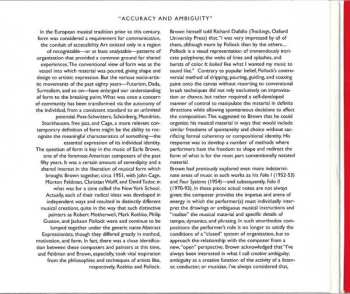 CD Earle Brown: Synergy