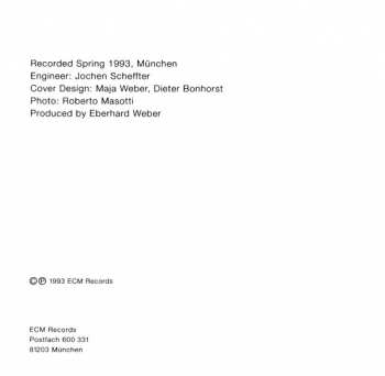 CD Eberhard Weber: Pendulum