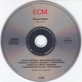 CD Eberhard Weber: Pendulum