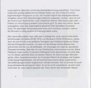 CD Eberhard Weber: Résumé